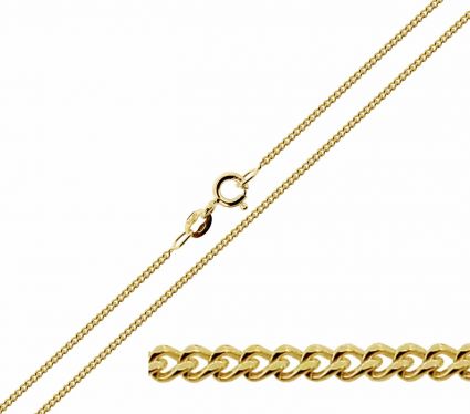 9ct Yellow Gold 0.8mm Fine Curb Chain